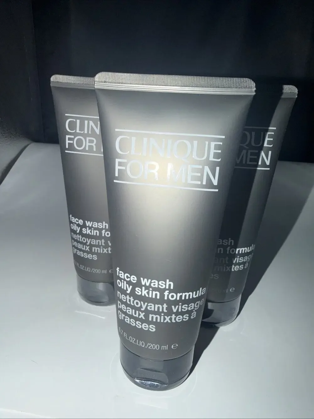 Clinique for Men Face Wash Oily Skin Formula 200ml / 6.7 oz 3 Pack